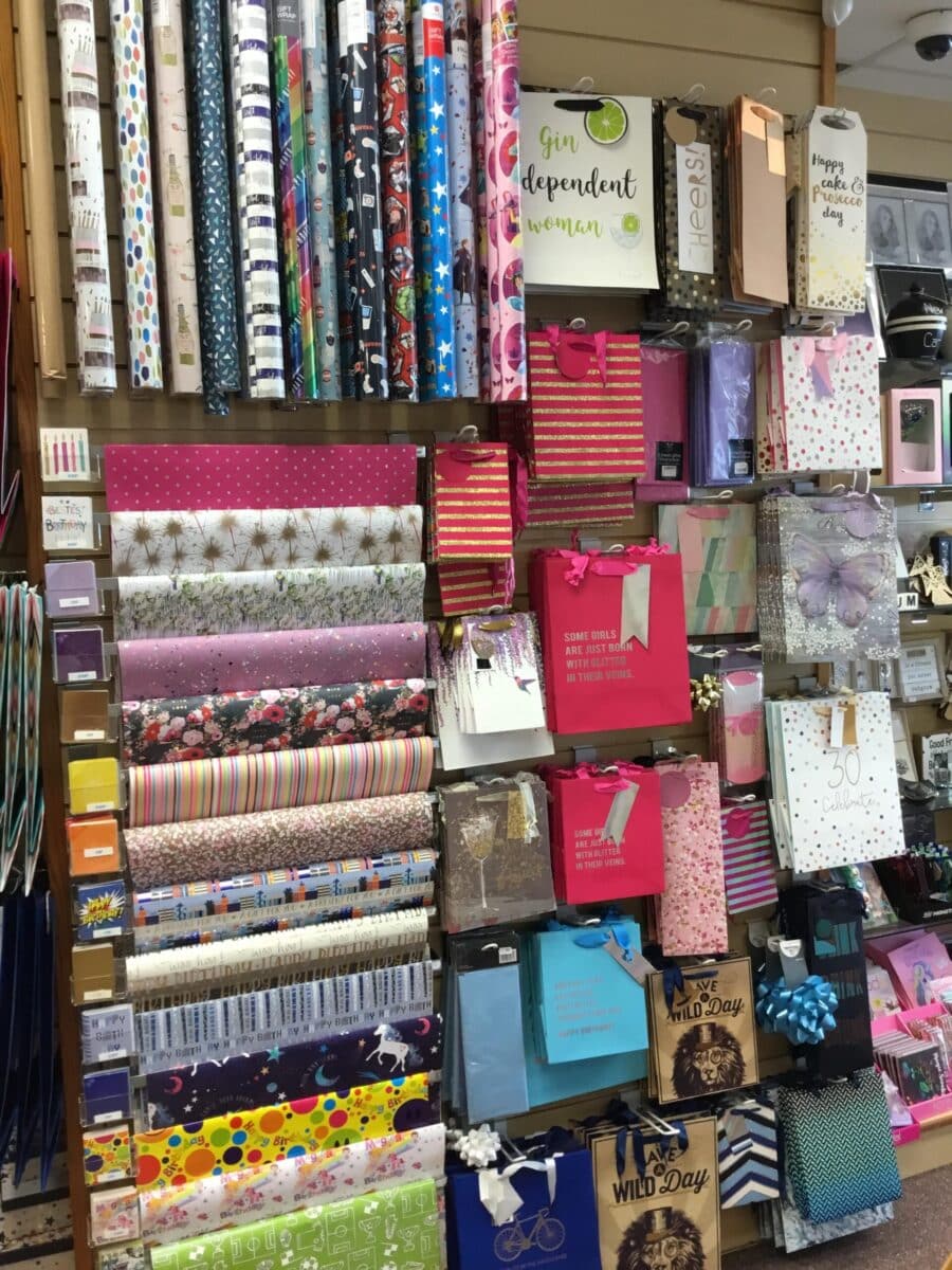 Gift wrap display deals